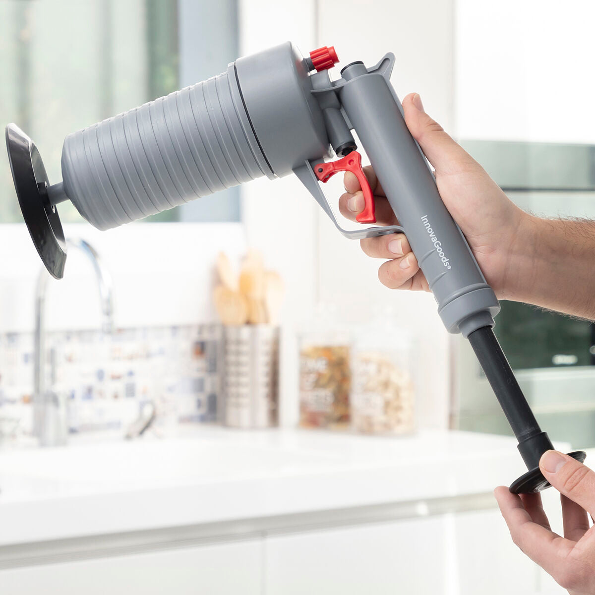 Universal Compressed Air Unblocking Gun with Adaptors KlinGun