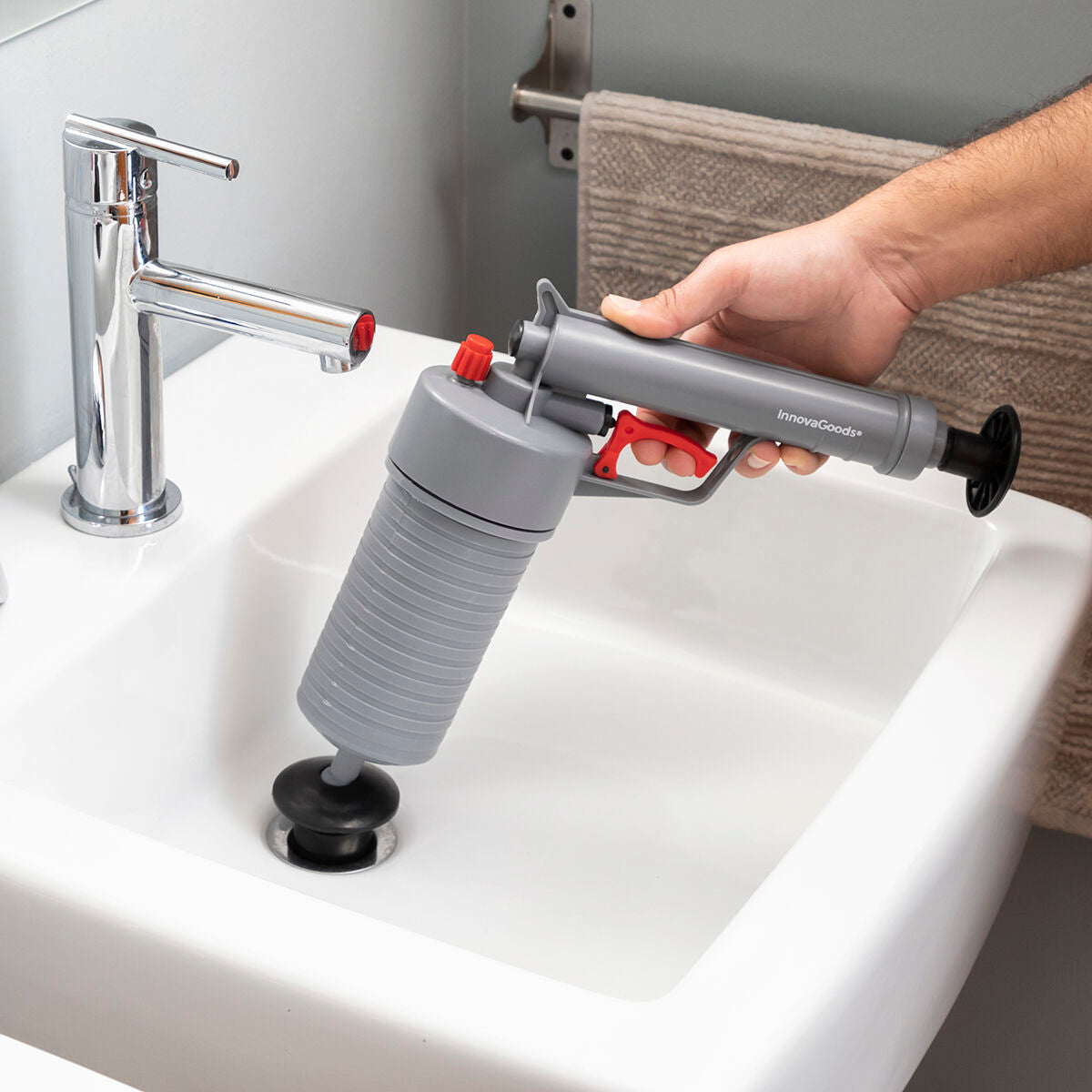Universal Compressed Air Unblocking Gun with Adaptors KlinGun