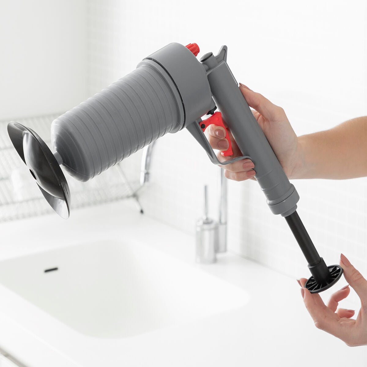 Universal Compressed Air Unblocking Gun with Adaptors KlinGun