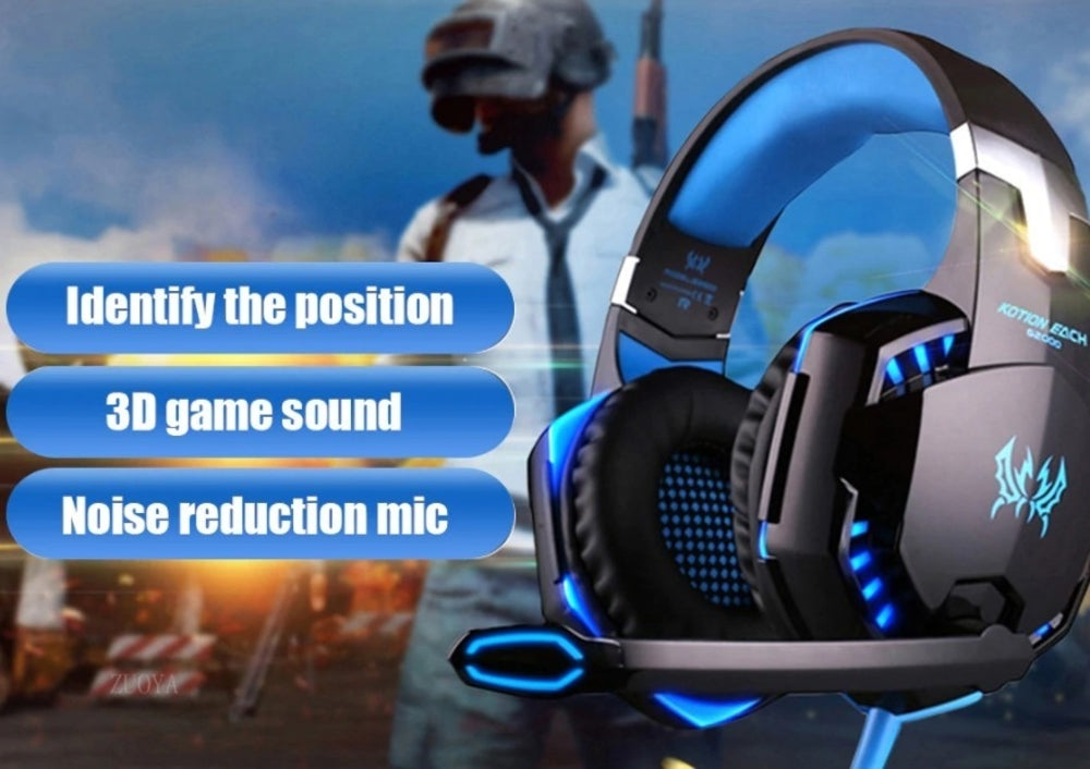 Ninja Dragon G9300 LED Gaming Headset med mikrofon.
